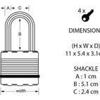 Master Lock Excell™ Weather Tough Padlock additional 8