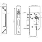 UNION StrongBOLT 22WCS Mortice Bathroom Locks additional 8