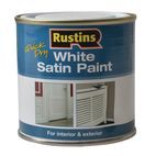 Rustins Quick Dry White Satin Paint additional 1