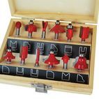 Faithfull 1/4in TCT Router Bit Set, 12 Piece additional 2