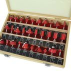 Faithfull 1/4in TCT Router Bit Set, 30 Piece additional 2