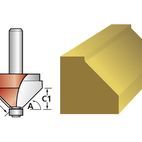 Faithfull Router Bit TCT 45° Chamfer 1/4in Shank additional 3