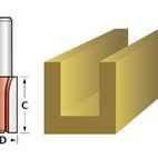 Faithfull Straight Cutter, Single Flute, 1/4in additional 6