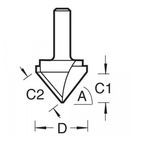 Trend 45° Chamfer V-Groove Cutter additional 10