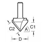 Trend 45° Chamfer V-Groove Cutter additional 11