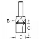 Trend 90° Shank Mounted Template Profiler additional 9