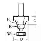 Trend Bearing Guided Ovolo &amp; Round Over Cutters additional 13
