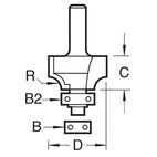 Trend CraftPro Bearing Guided Ovolo &amp; Round Over additional 2