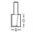 Trend CraftPro Two Flute Cutters, 1/2in Shank additional 5