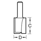 Trend CraftPro Two Flute Cutters, 1/4in Shank additional 10