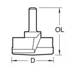 Trend T421/35 x 1/4 TCT Hinge Sinking Bit 35mm Diameter additional 3