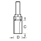 Trend TR29 x 1/4 TCT Shank Mounted Bearing Guided Profiler 12.7 x 25.4mm additional 2