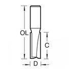 Trend Two Flute Cutter TCT, 1/2in additional 37