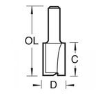 Trend Two Flute Cutter TCT, 1/2in additional 36