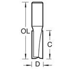 Trend Two Flute Cutter TCT, 1/2in additional 41