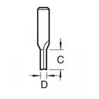 Trend Two Flute Cutter TCT, 1/4in additional 36
