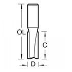 Trend Two Flute Cutter TCT, 1/4in additional 30