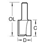 Trend Two Flute Cutter TCT, 1/4in additional 33
