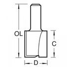 Trend Two Flute Cutter TCT, 1/4in additional 25