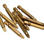 BlueSpot Tools Titanium Coated Screwdriver Bits PZ2 x 50mm (Pack 10) additional 2