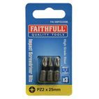 Faithfull Impact Screwdriver Bits, Pozidriv additional 11