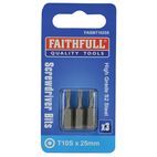 Faithfull Security S2 Grade Steel Screwdriver Bits additional 10