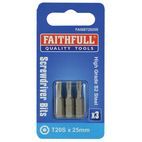 Faithfull Security S2 Grade Steel Screwdriver Bits additional 8