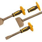 Roughneck Bolster &amp; Chisel Set with Non-Slip Guards, 3 Piece additional 1