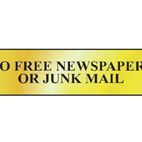 Scan No Free Newspapers Or Junk Mail Sign additional 2