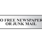 Scan No Free Newspapers Or Junk Mail Sign additional 1
