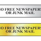 Scan No Free Newspapers Or Junk Mail Sign additional 3