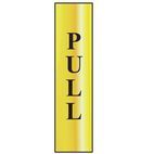 Scan Pull Vertical Sign (50 x 200mm) additional 2