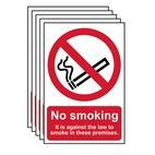 Scan Sign: No Smoking It Is Against the Law To Smoke In These Premises additional 1