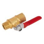 Sealey SA906 Lever Ball Valve 1/4"BSPT (M) x 1/4"BSP (F) additional 2