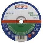 Faithfull Depressed Centre Stone Grinding Disc additional 2