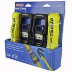 Faithfull Ratchet Tie-Downs J-Hook 5m x 32mm Breaking Strain 1320kg/daN 2 Piece additional 3