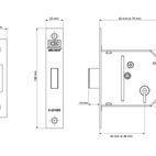 UNION Essentials 3 Lever Mortice Deadlocks additional 4