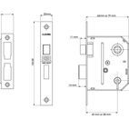UNION Essentials 3 Lever Mortice Sashlock additional 6