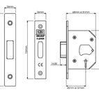 UNION StrongBOLT 2103S 3 Lever Mortice Deadlocks additional 5