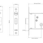 Yale Locks 3 Lever Mortice Deadlocks - PM322 additional 2