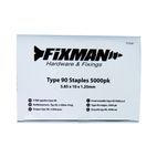Fixman Type 90 Staples 5000pk 5.80 x 10 x 1.25mm additional 5