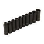 Silverline Deep Impact Socket Set 1/2" Drive 6pt Metric 10pce 10 - 22mm additional 3