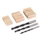 Silverline Dowel &amp; Bit Set 47pce 6, 8 &amp; 10mm additional 1