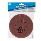 Silverline Hook &amp; Loop Discs Punched 150mm 10pk 150mm 80 Grit additional 2