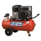 Sealey SAC1503B Compressor 50ltr Belt Drive 3hp with Cast Cylinders &amp; Wheels additional 2