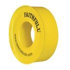 Faithfull P.T.F.E Gas Tape 12mm x 5m White (Pack 10) additional 3