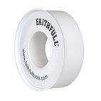 Faithfull P.T.F.E Tape 12mm x 12m White (Pack 10) additional 4