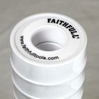 Faithfull P.T.F.E Tape 12mm x 12m White (Pack 10) additional 5
