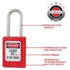 Master Lock Non-Conductive Lockout Padlock additional 5