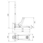 Bahco BH13000 Extra Compact Trolley Jack 3T additional 3